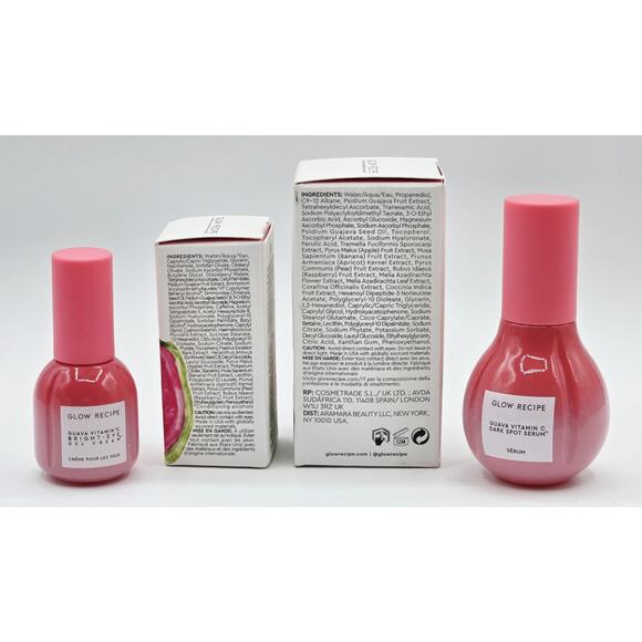 Glow Recipe Guava- Vitamin C Dark Spot Serum 1 oz & Bright Eye Gel Cream 0.5 oz - Picture 2 of 5